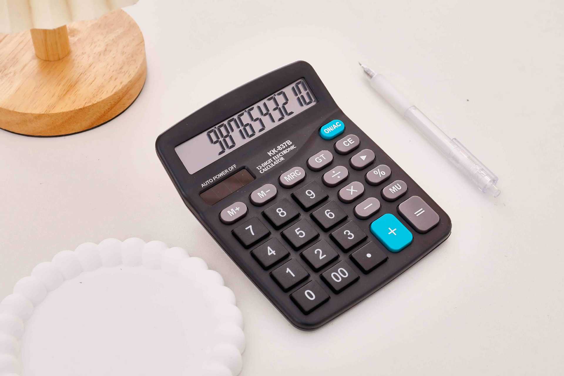 Solar dual-power student color computer 837B calculator wholesale office supplies pic 7