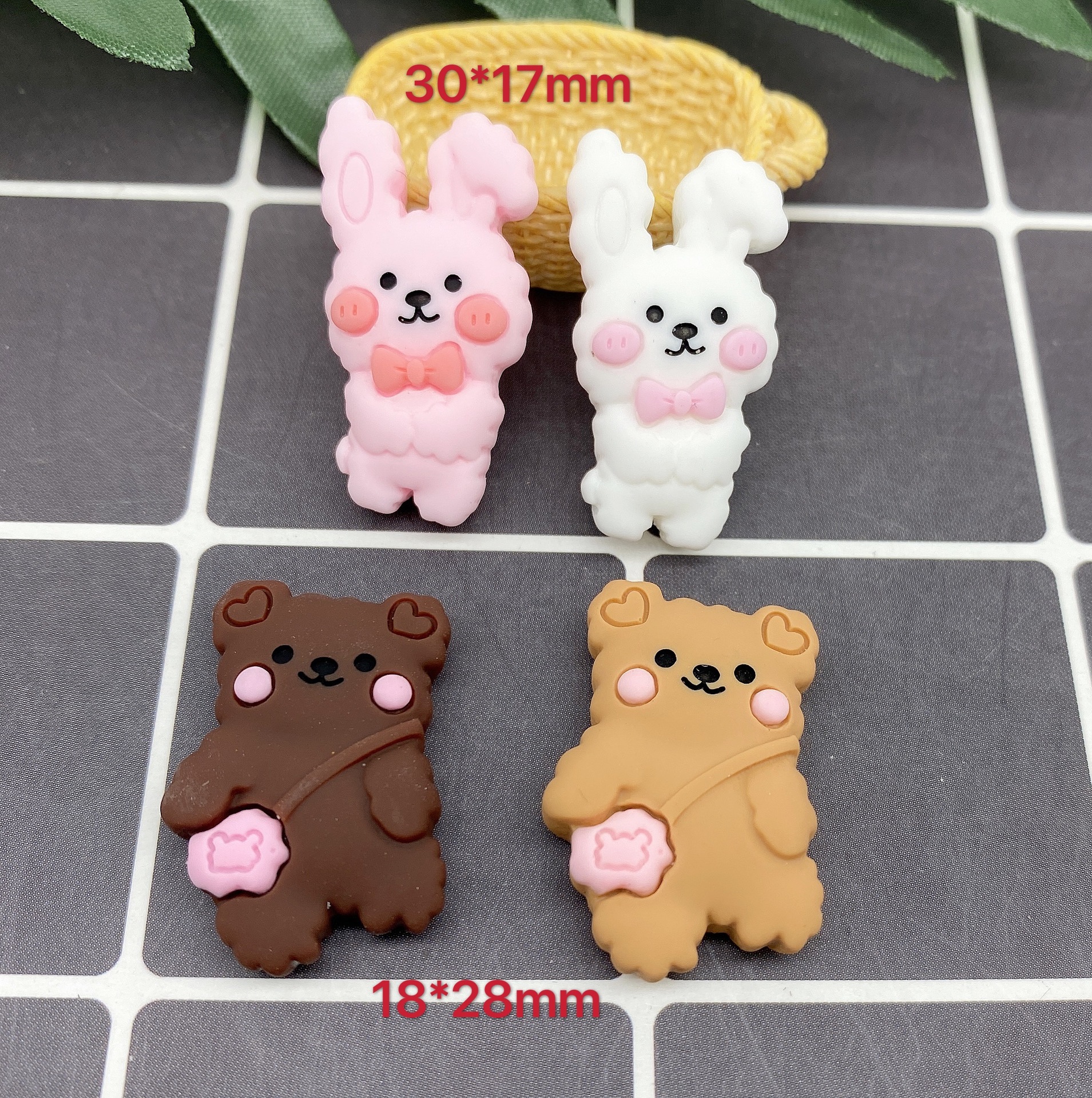 树脂配件饰品帽子贴片史莱姆内放DIY日韩风哑光笑脸厂家直销详情25