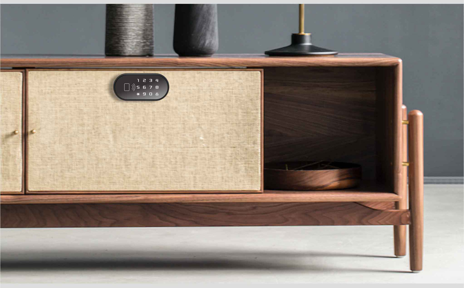 抽屉刷卡密码锁智能电子锁家用鞋柜床头衣柜门锁办公桌文件抽屉锁详情12