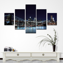 三联黑白黄色的小船油画电脑喷绘油画速卖通亚马逊wish装饰画画芯详情9