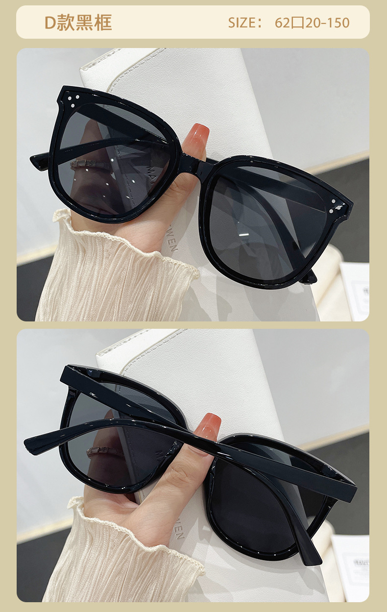 新款gm眼镜爆款太阳镜小三点男女同款街拍时尚太阳镜批发墨镜网红详情12