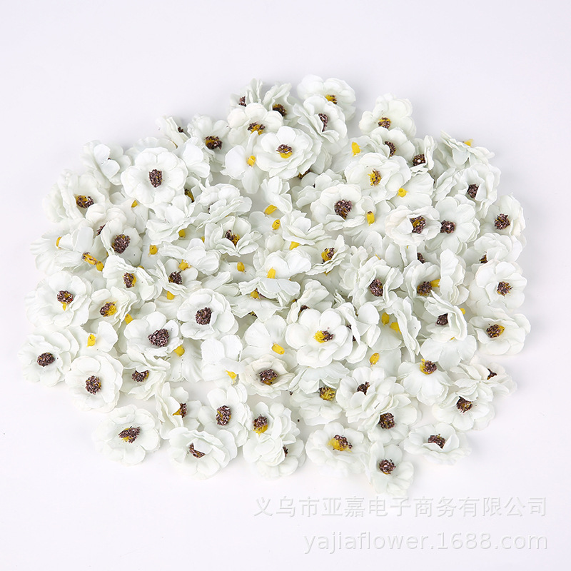Three-layer Daisy simulation flower head diy handmade headwear hat decoration material cross-border bestseller new product Little flower pic 17