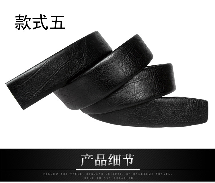 Nuevo estilo hombre de dos capas cinturón de vaca cuerpo hombre cuero genuino con hebilla automática cinturón cinturón juvenil medio cierre de cintura de negocios en stock pic 10