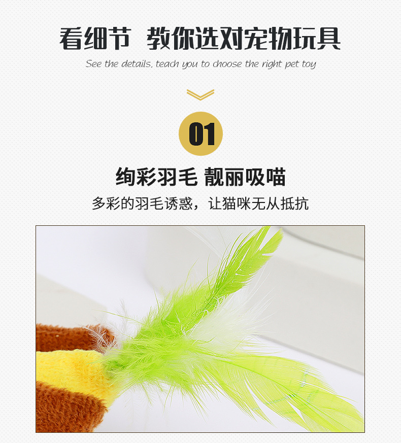 宠物用品宠物用品宠物猫咪玩具批发 吊环拉绳动物逗猫玩具 猫薄荷小鸟猫咪自嗨玩具详情10