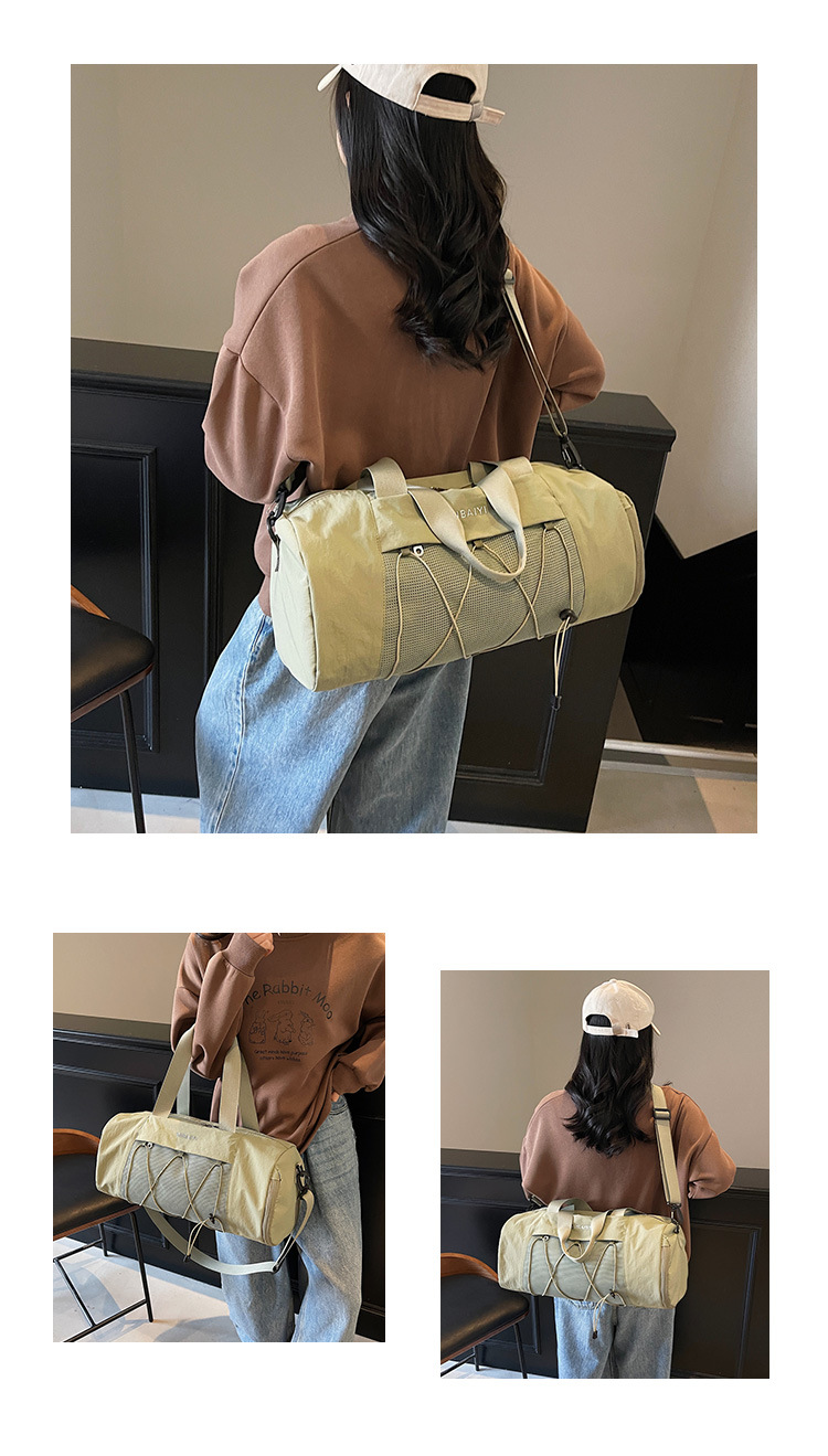 新款干湿分离游泳健身包大容量短途旅行行李包瑜伽斜挎包游玩出行旅行箱详情15