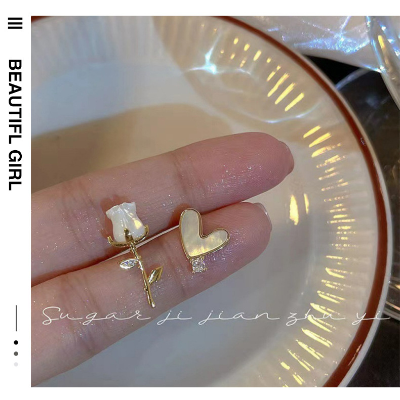 S925银针法式复古珍珠耳环高级感批发新款纯银耳钉小众百搭耳饰女详情12