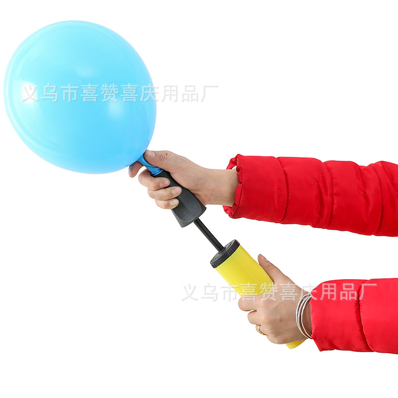彩色手推气筒 气球充气泵手推气筒气球打气筒详情13