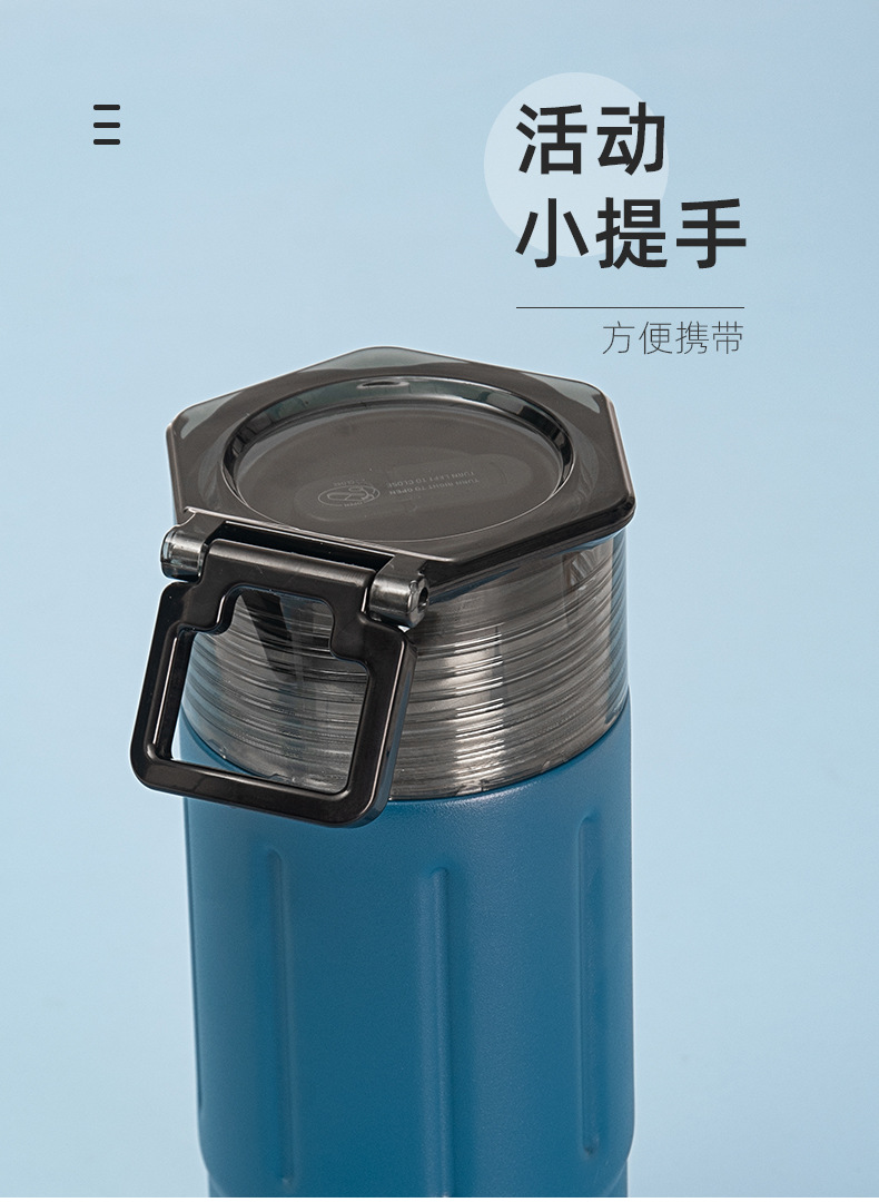 Taishuo Lingdong Sports Insulated Cup for cross-border trade, 304 stainless steel, large-capacity portable handle sports water bottle pic 7