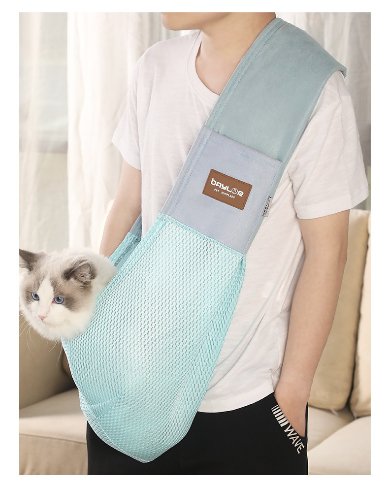 Cat bags, crossbody bags for going out, cat backpacks, pet bags, single-shoulder crossbody bags, cat and dog pet supplies manufacturer wholesale pic 12