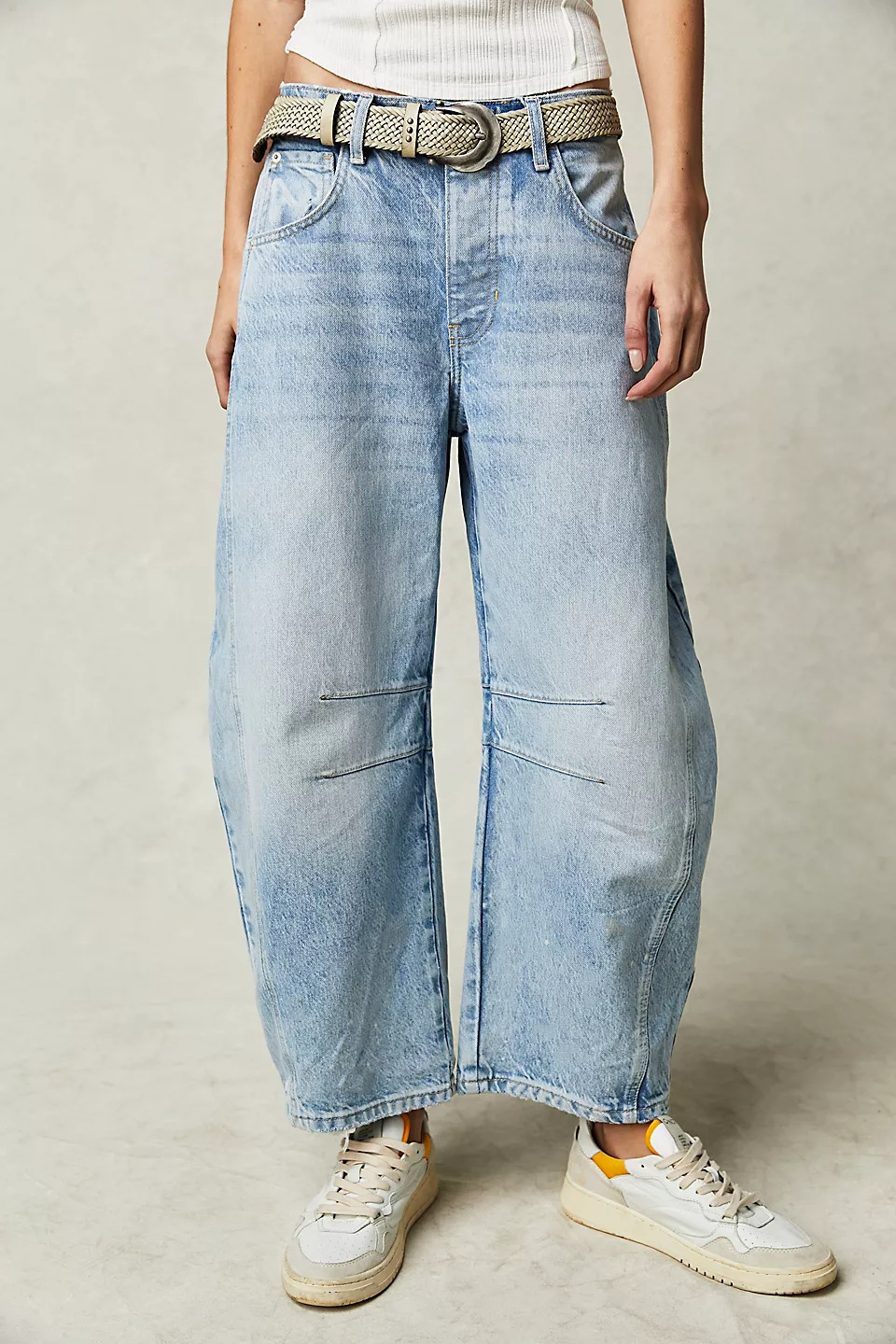 2024 New cross-border European and American fashion casual women's loose wide-leg pants, mid-low waist washed denim trousers pic 27