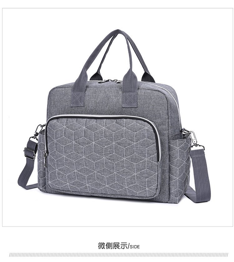 跨境时尚妈咪包女士单肩斜挎包妈妈大容量手提包待产包母婴包批发详情24