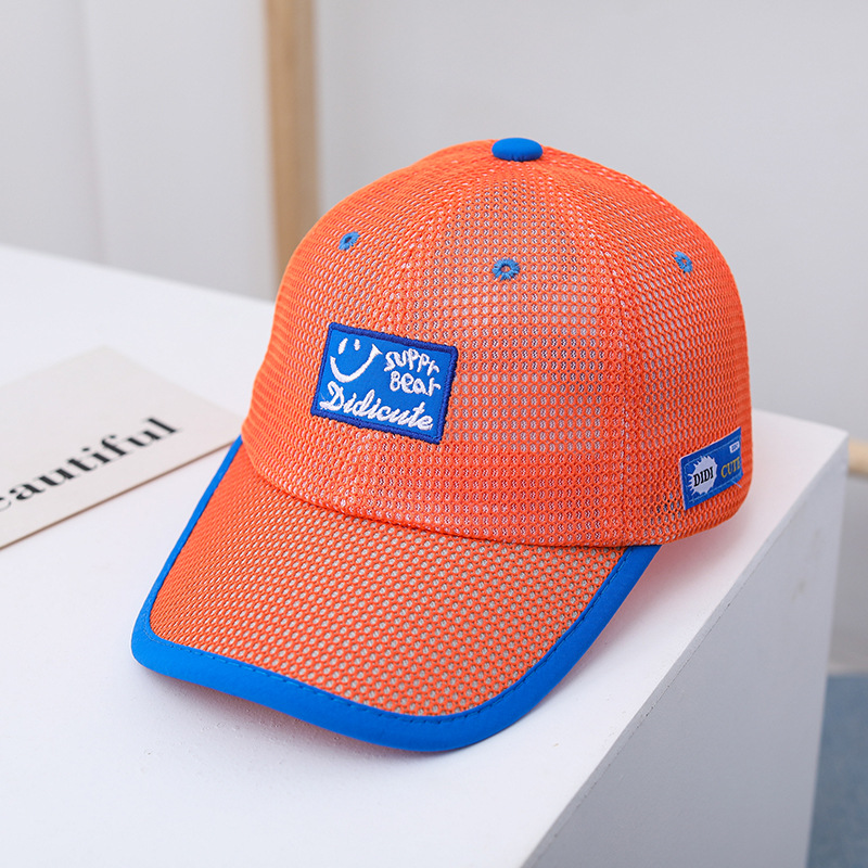 儿童帽子夏季薄款男童防晒宝宝遮阳鸭舌帽男孩夏天太阳帽网眼凉帽详情12