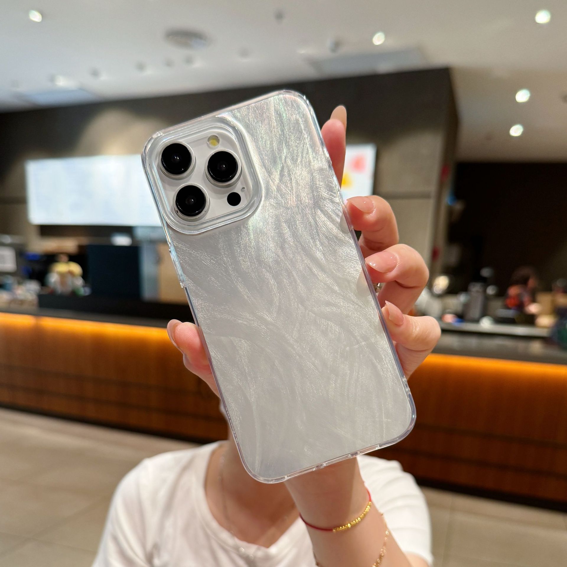 适用新款苹果15imd手机壳羽纱光面可彩绘iphone15防摔手机壳素材详情5