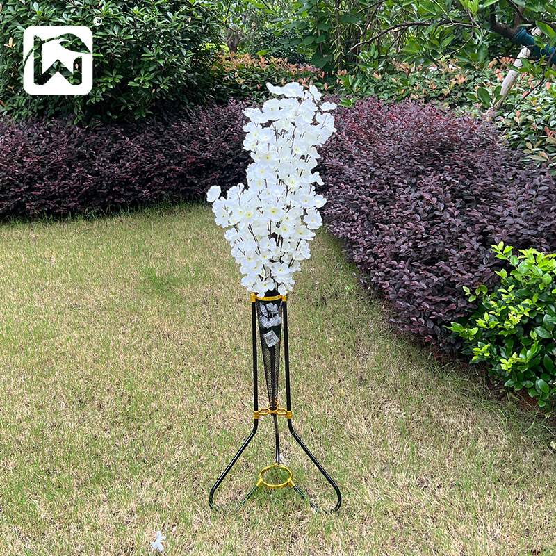 Wedding welcome corridor flower stand, passageway flower basket, rose iron basket, small cultural scene decoration props, basket supplies pic 25