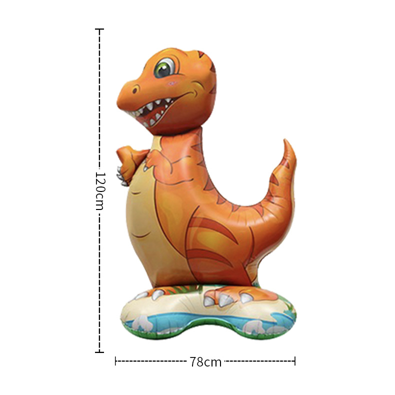 跨境大号鳄鱼恐龙卡通铝膜气球儿童生日派对聚会场景装饰背景布置详情6