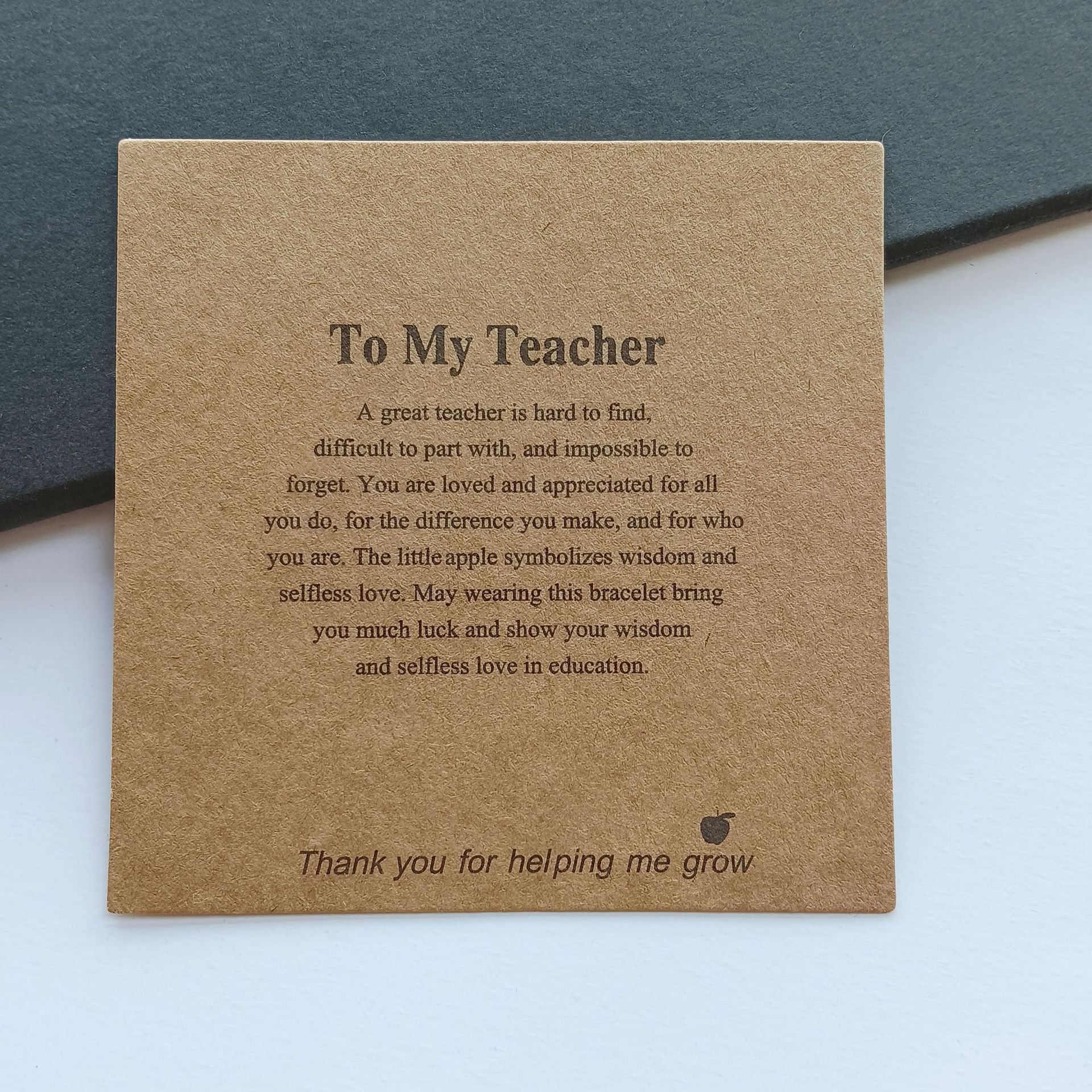 Amazon Cross-border New 8*8CM letter to my teacher Teacher Graduation Season accessory packaging card pic 14