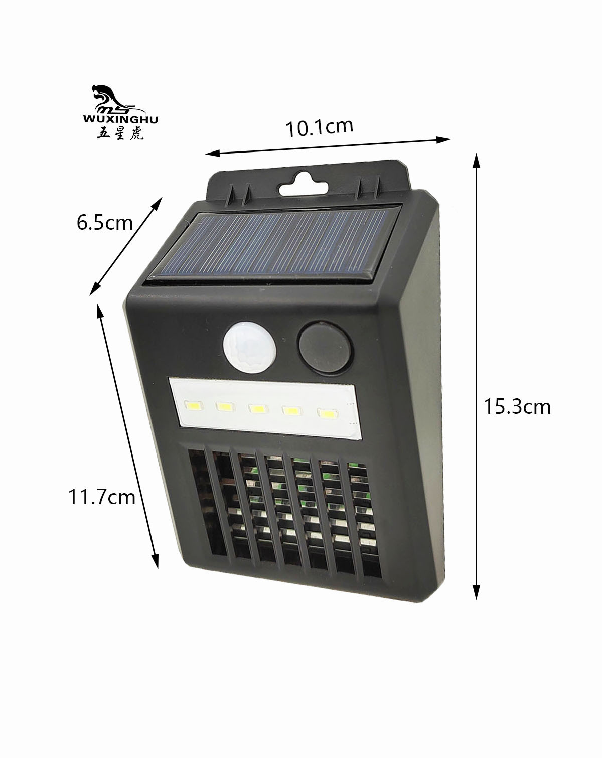 Cross-border new solar mosquito-killing lamp, household mosquito trap, outdoor courtyard garden lamp, lawn wall lamp, mosquito repellent pic 2