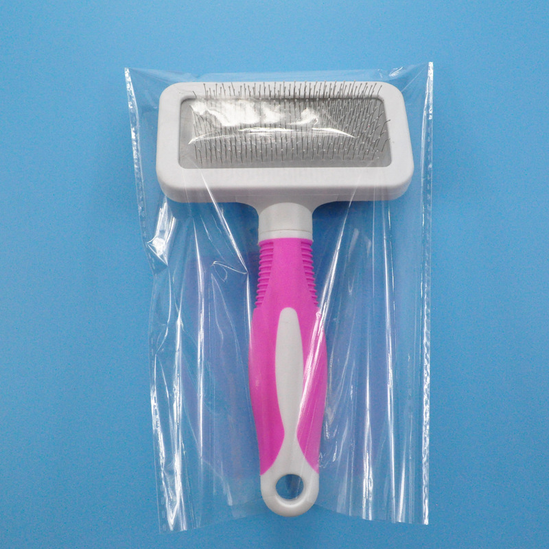 Pet comb, dog hair brush, stainless steel round head, white airbag needle comb, dog split comb pic 2