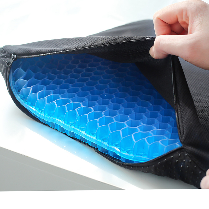 New fourth-generation egg summer gel seat cushion, honeycomb car seat cushion, breathable soft cushion, ice cushion, cooling cushion, student seat cushion pic 22