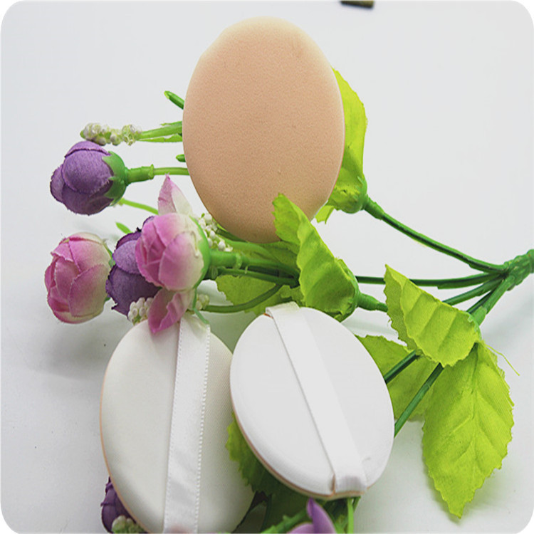 非乳胶干湿两用圆形丝带安全粉扑 pic 3