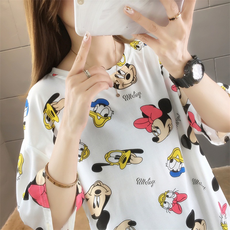 加肥加大码女装2020年夏装新款微胖妹妹mm中长款上衣200斤短袖T恤详情2