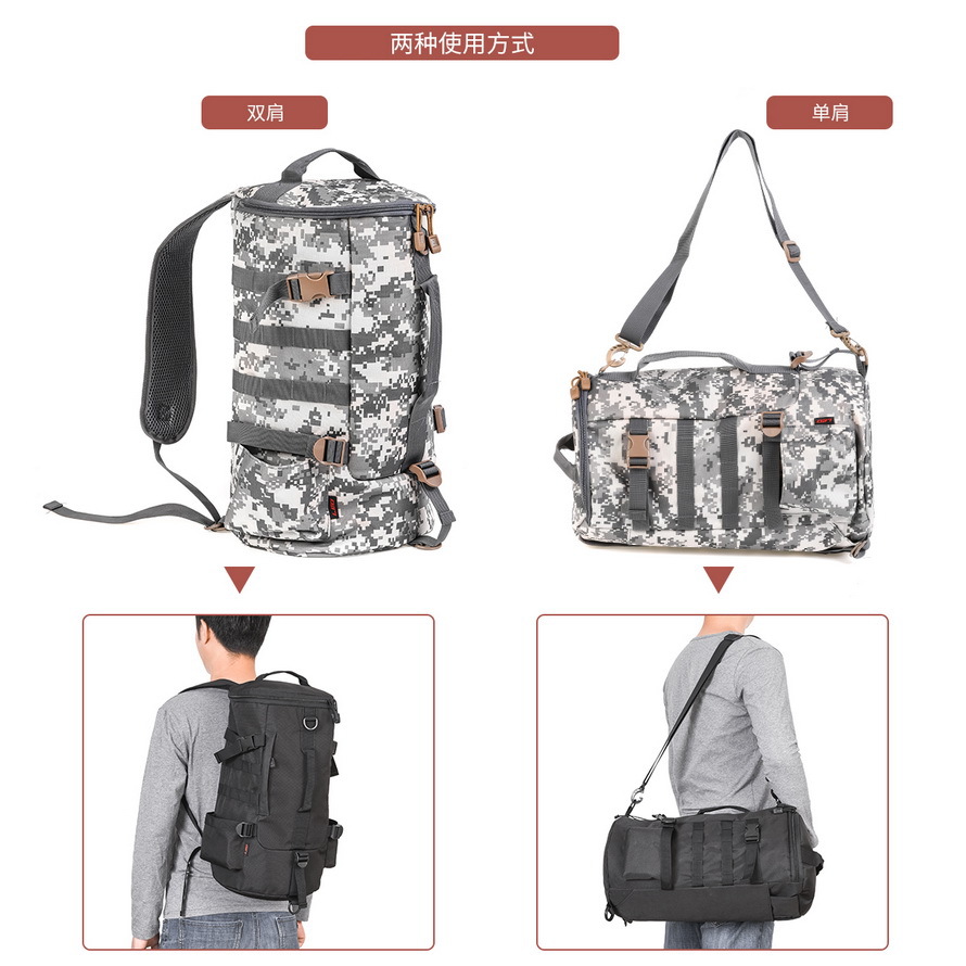 28085 LEO [Cylindrical Fishing Gear Backpack] Cylindrical Fishing rod Bag, Lull Outdoor Crossbody bag Export wholesale pic 14