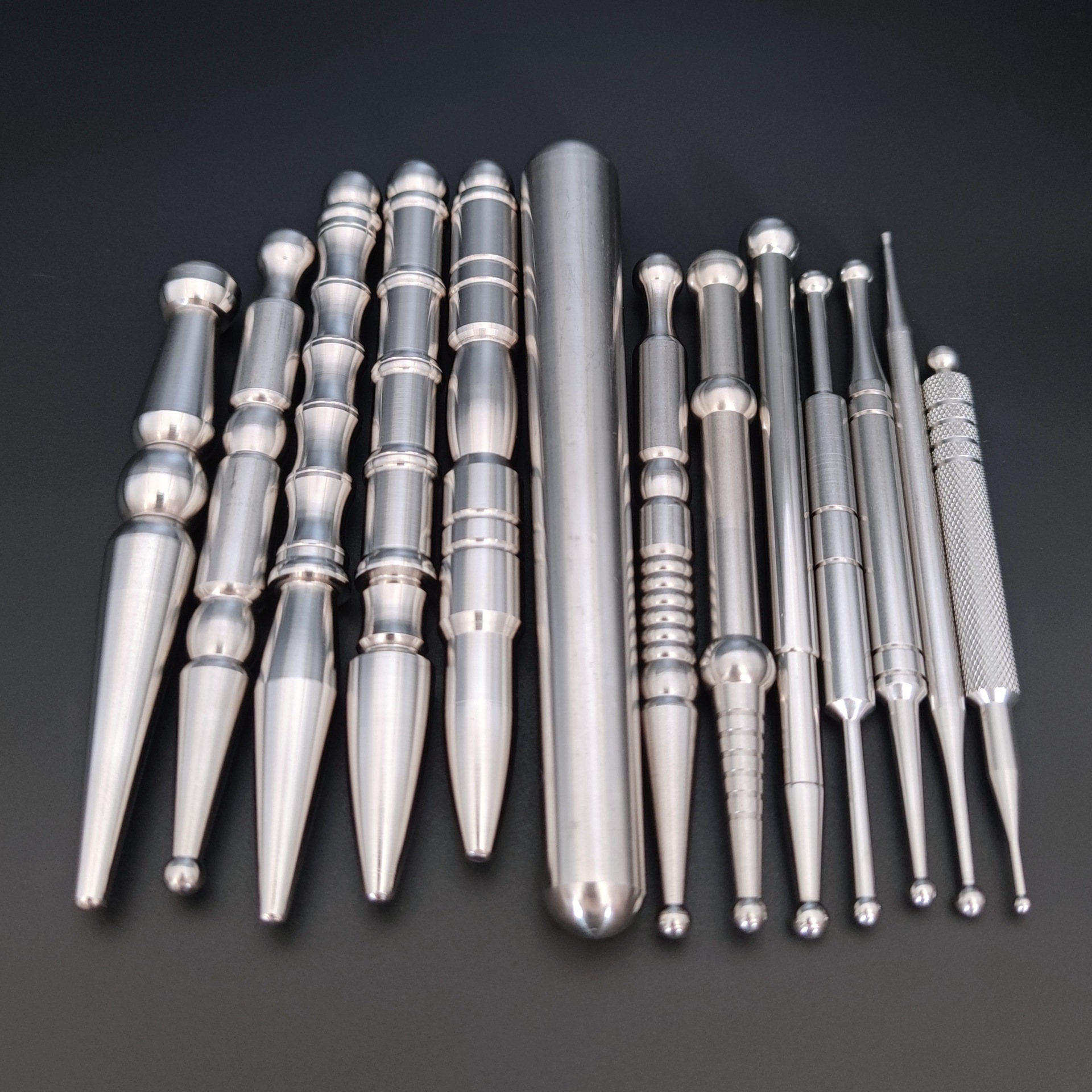 不锈钢面部按摩笔 全身穴位疏通拨筋棒 点穴经络棒 不锈钢按摩   棒详情1