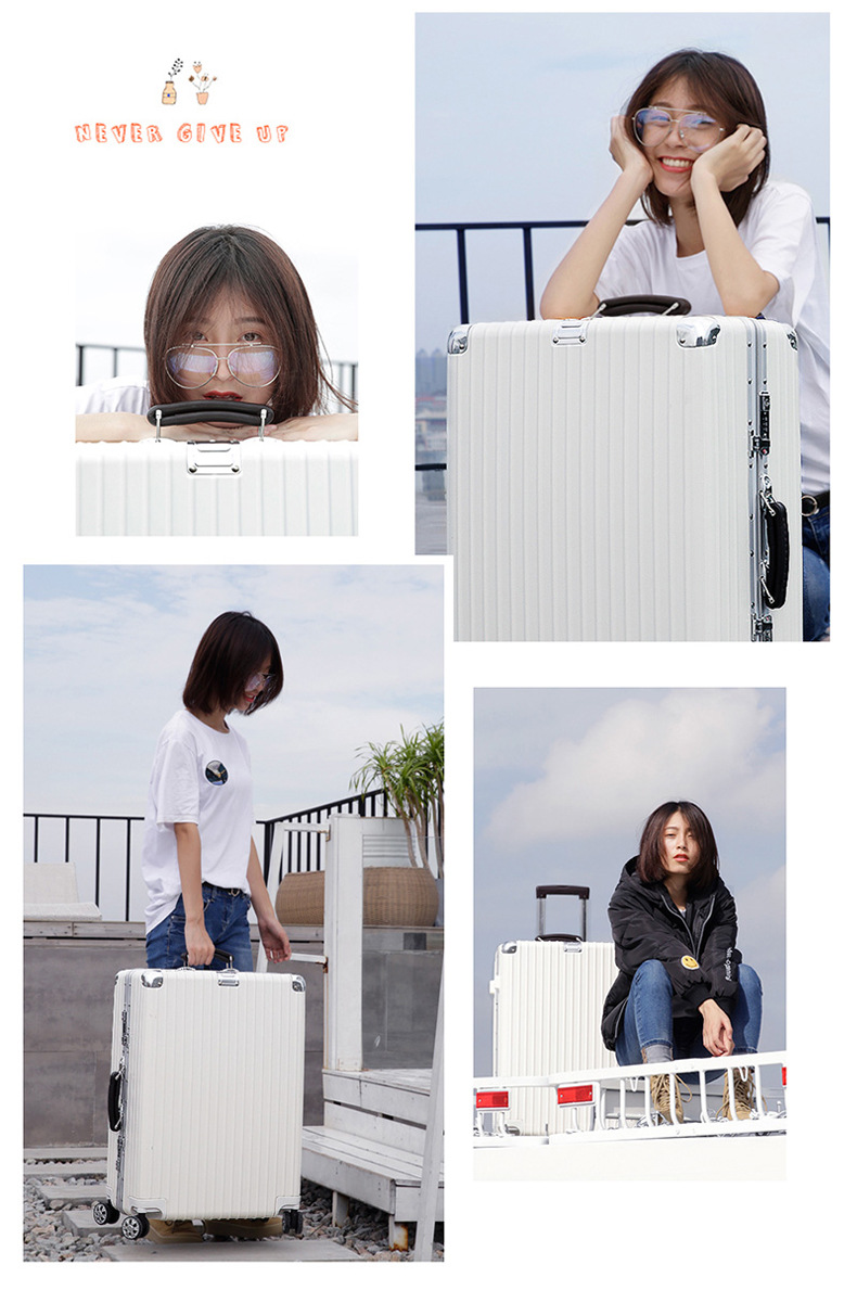厂家批发行李箱铝框24寸万向轮旅行箱男28寸学生密码箱女拉杆箱详情5