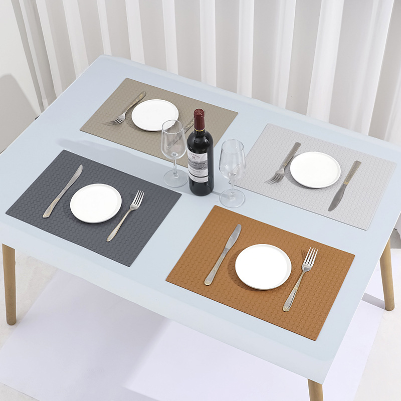 北欧风皮革餐桌垫家用西餐垫防水防油隔热垫创意碗垫子杯垫餐盘垫详情1