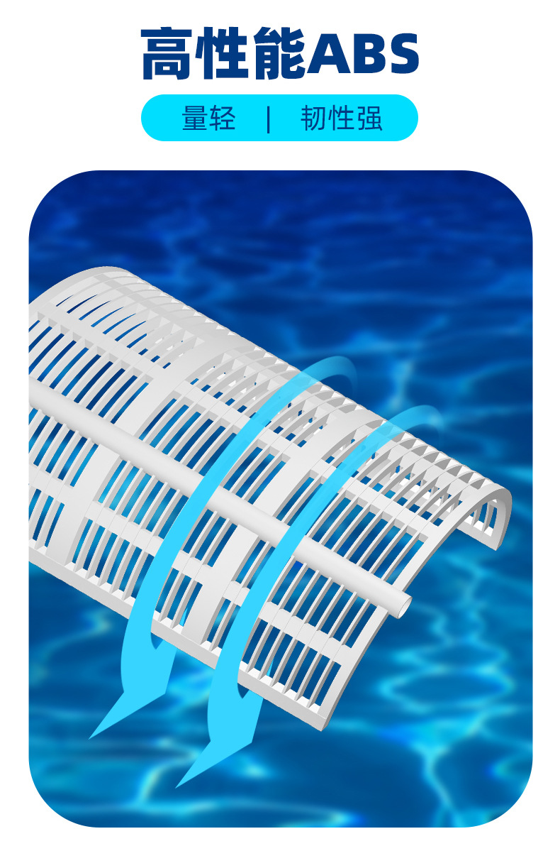 DE Grid Swmming Pool Filter硅藻土滤芯DE网格泳池过滤器8片套装详情3