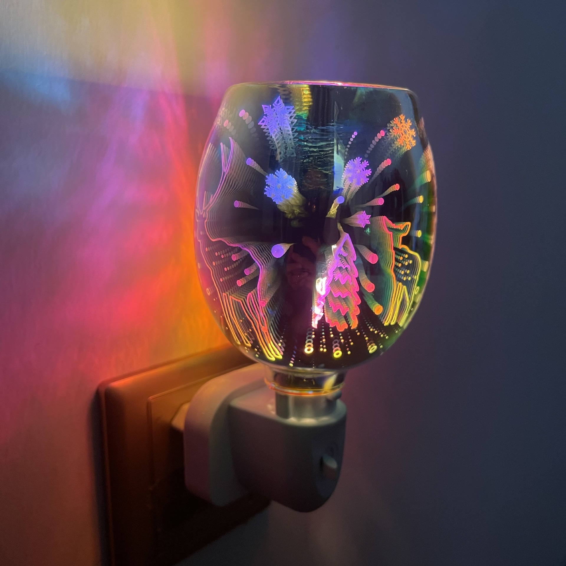 Cross-border Christmas gift wax melting lamp, household wax melting device, heating aroma diffuser lamp, living room and bedroom atmosphere lamp manufacturer supply pic 5