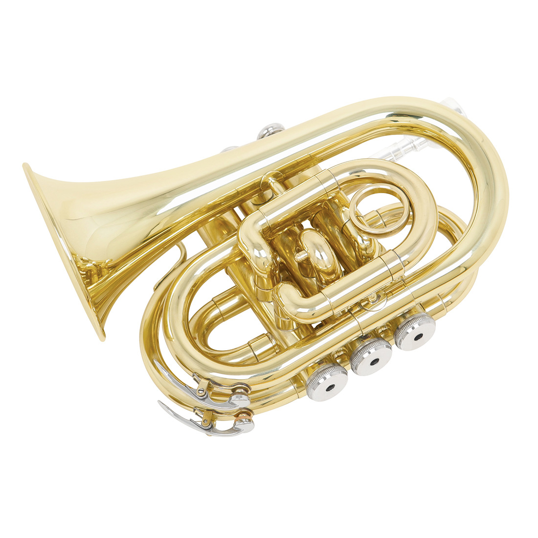 LADE palm horn, made of brass, is a portable pocket cordon for adult students, specializing in playing brass instruments pic 8