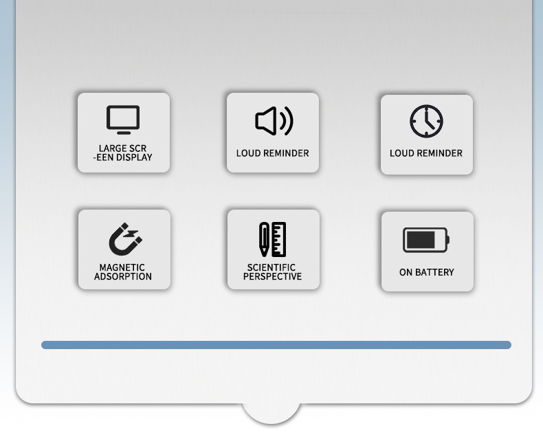 迷你立式三角钟 办公室书桌学习静音简约电子考试创意计时器学生详情4