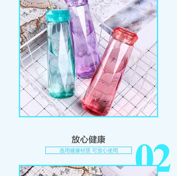 高颜值钻石玻璃杯logo定制小礼品广告礼品随手杯进店随手礼小礼物详情5