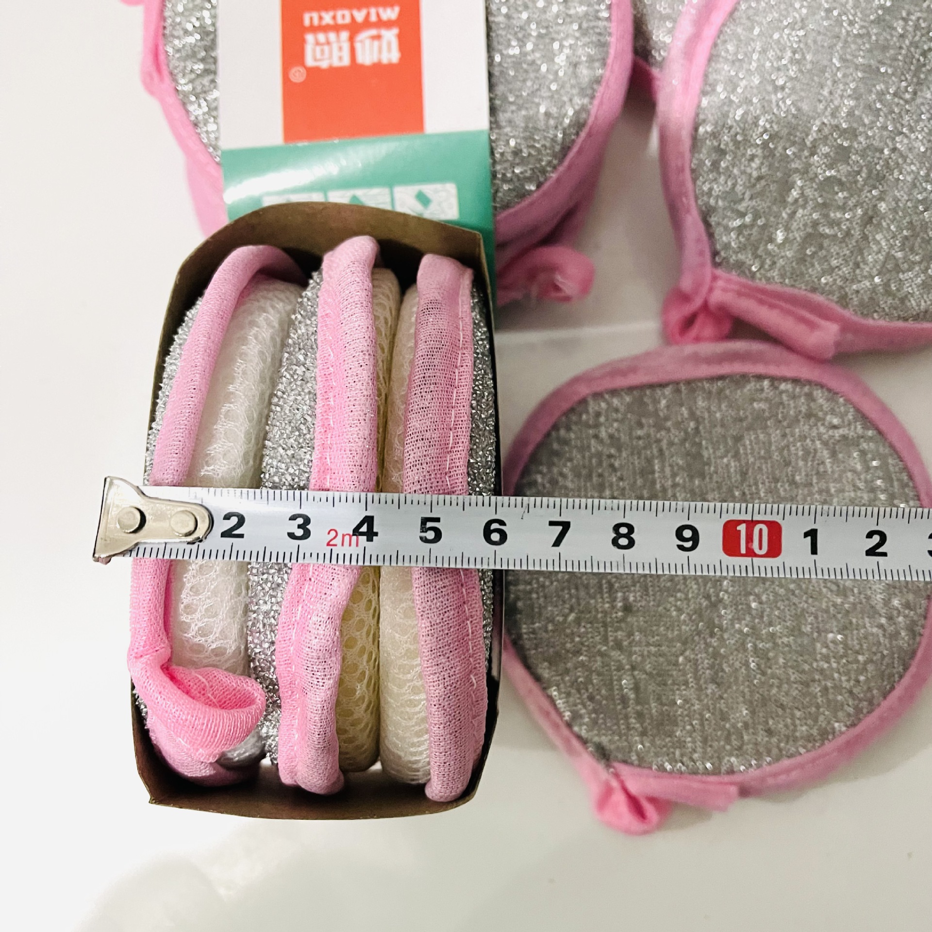 3-piece set of dishwashing sponges, dishwashing cloths, gold coin towels, dishwashing cloths and sponges, 2-yuan supply of kitchenware pic 2