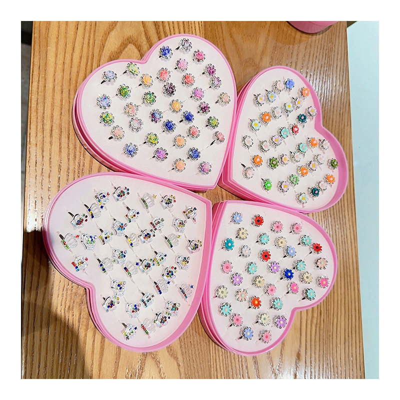 儿童戒指指环套装小女孩公主卡通花朵女童首饰饰品宝宝生日小礼物详情26