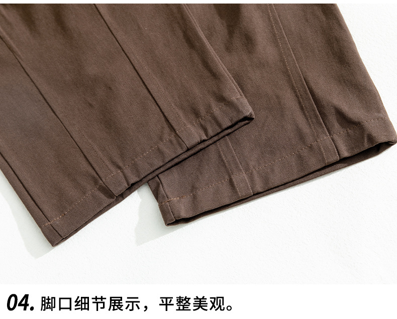 韩路cityboy男装 垂感山系工装休闲裤男春季新款直筒宽松日系长裤详情35