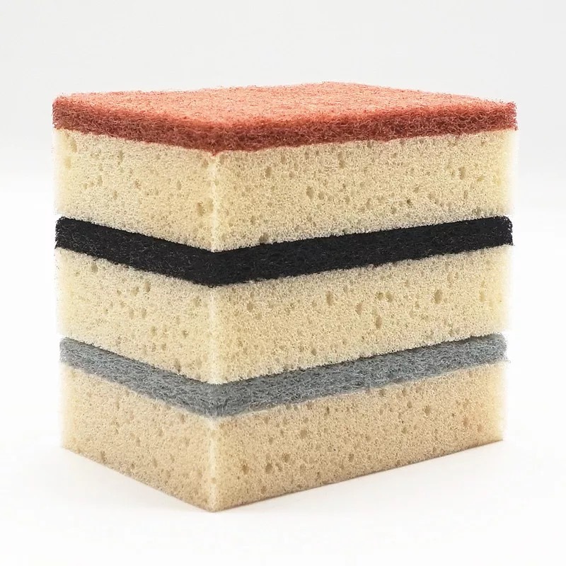 工厂定制各款式洗碗海绵清洁擦 海绵百洁布海绵擦 厨房清洁海绵块详情26