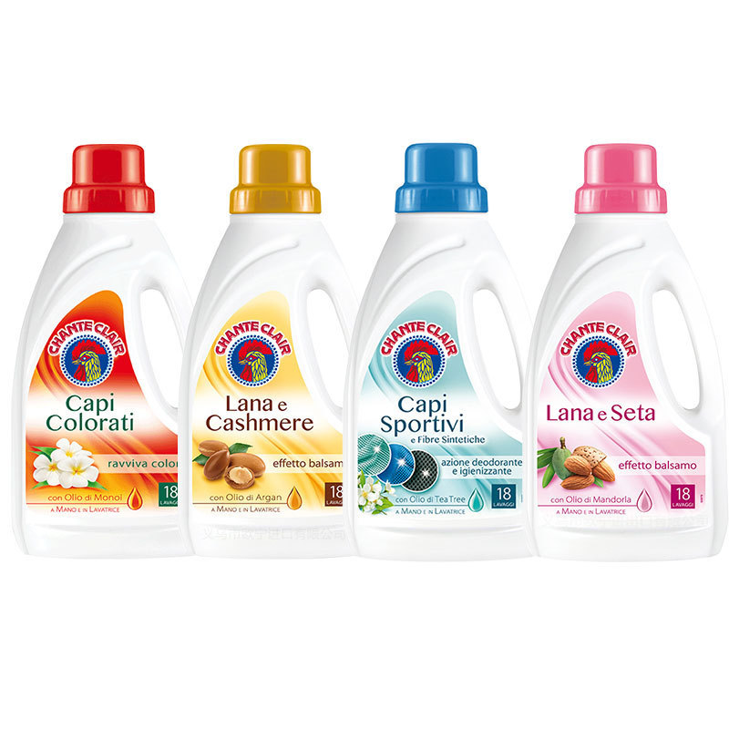 Italia original importado big rooster detergente líquido cashmere lana de seda deportivo brillante detergente líquido 900ml pic 1