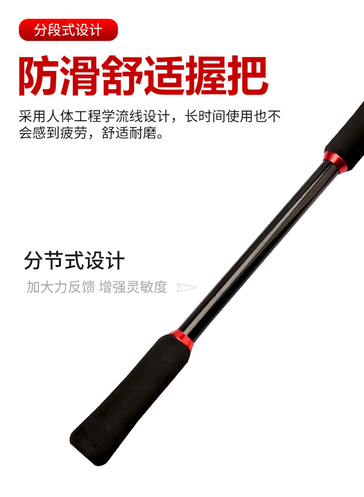 Cross-border fiberglass reinforced plastic Lull rod insert joint rod ML adjustable lull rod foreign trade Amazon long-distance throwing road sliding rod fishing rod pic 17