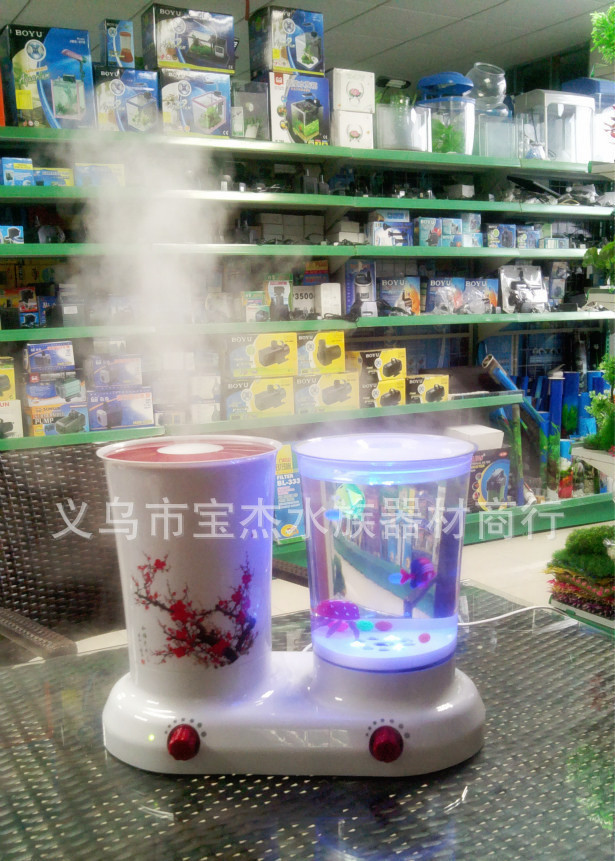 Small portable cartoon-shaped fish tank, mini and cute acrylic small aquarium pic 14