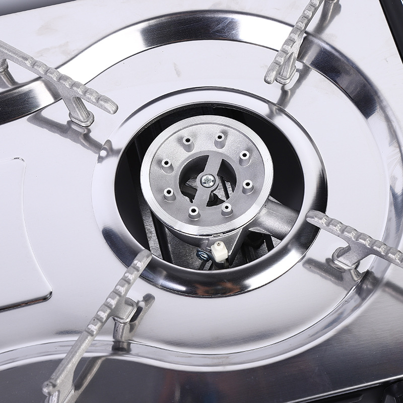 Double-burner gas stove, portable outdoor barbecue grill, household double-head gas stove pic 6