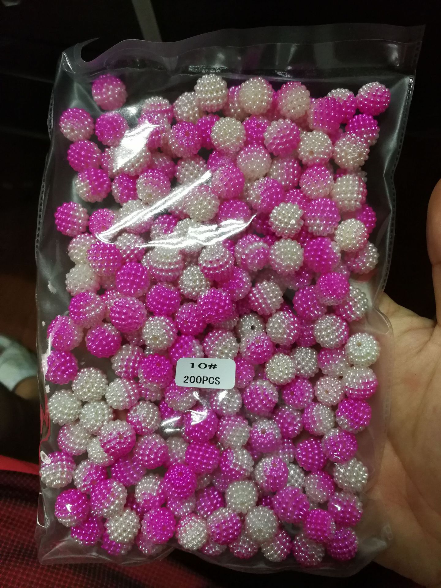 ABS imitation pearl multicolored perforated bayberry balls DIY clothing accessories, emerging products from Japan and South Korea pic 8
