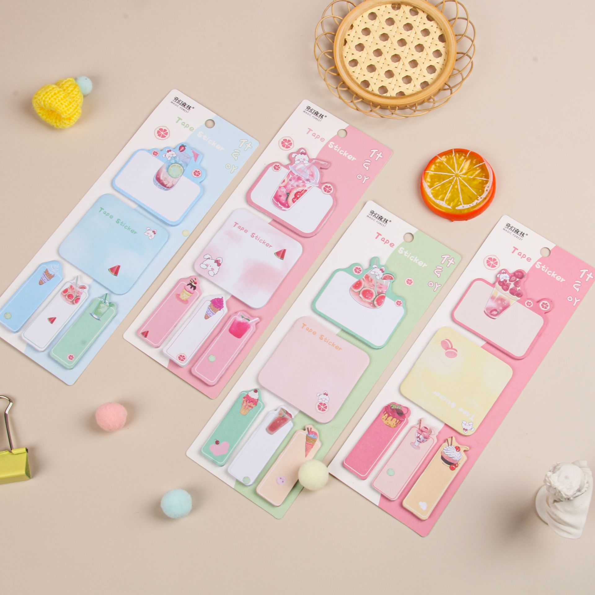 Sticky notes, fresh and creative OK stickers, planner materials, sticky notes paper, study notes, message records stickers pic 2