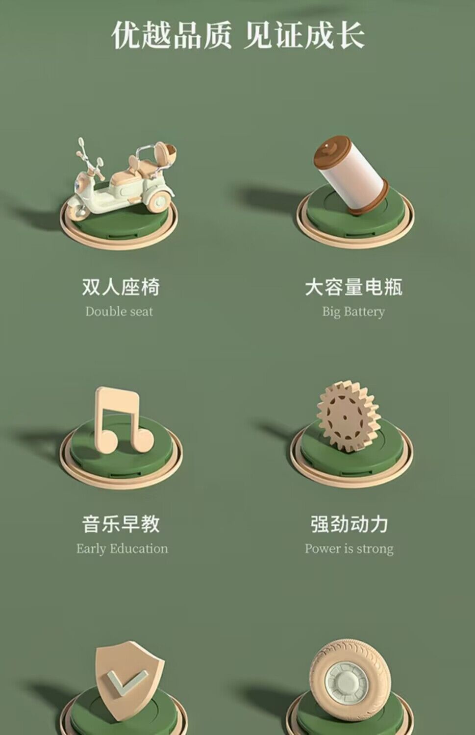 批发新款儿童电动摩托车玩具车可坐双人三轮车大号小孩遥控电瓶车详情6