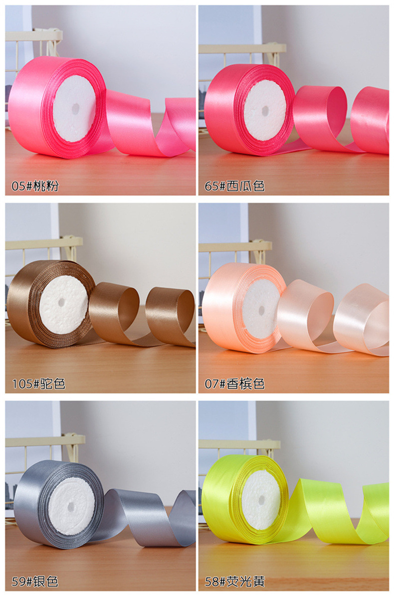 4cm satin ribbon handcrafted rose material packaging gift box decorative ribbons, ribbons, webbing ribbons wholesale pic 13