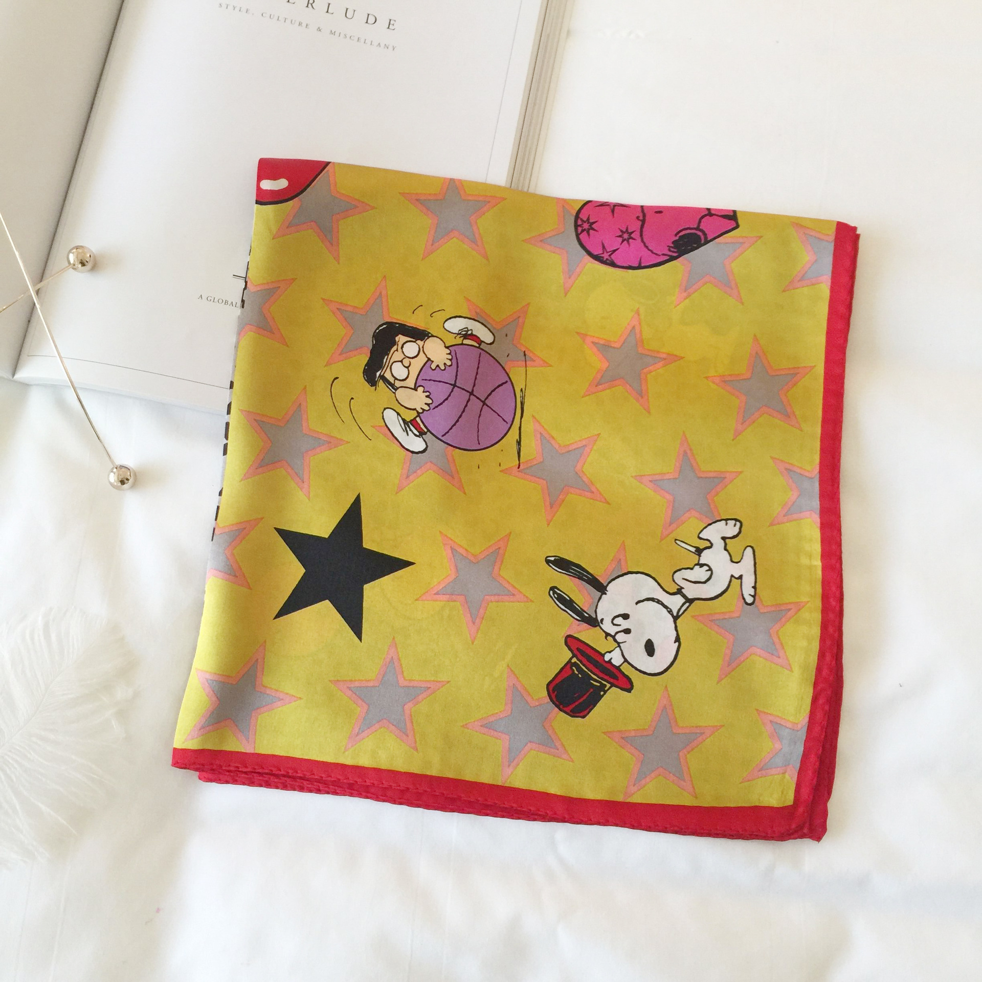 Wholesale silk scarves for overseas gifts and return gifts, cross-border silk autumn and winter decorative plain crepe satin 53cm floral neckerchiefs, small square scarves pic 90