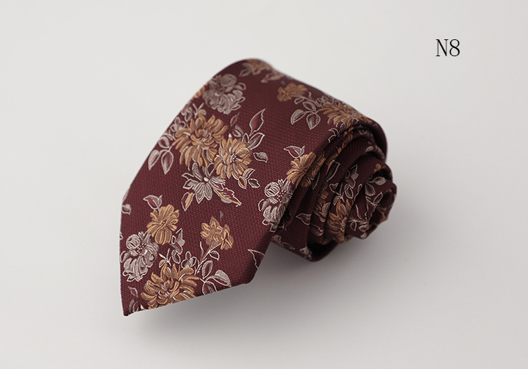新品 工厂现货批发复古提花男士绅士领带宴会婚礼新郎伴郎韩版8CM详情9