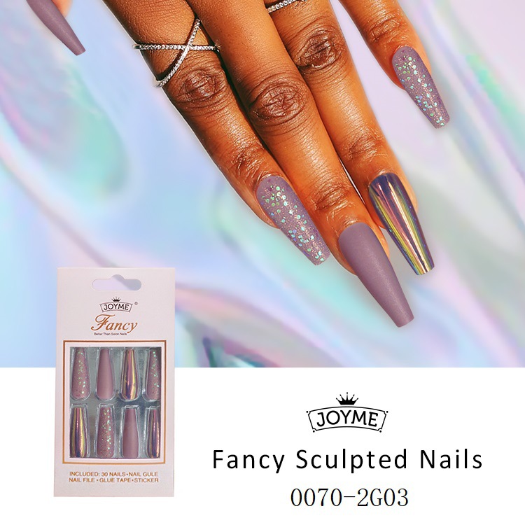 30 pieces of artificial nails, finished nail pieces, extended ballet nails, almond nail patches, wearable nails, cross-border European and American stock pic 15