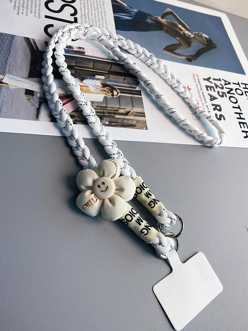 斜挎款太阳花三股马尾辫手机挂绳ins背绳时尚小清新户外登山结实详情18